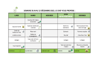Menus du 8 au 12 Décembre 2025