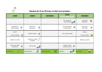 Menus du 2 au 6 mars 2026