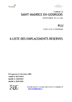 Liste des emplacements reservés