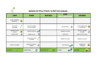 Menus du 20 au 24 avril 2026