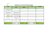 Menus du 11 au 15 mai 2026