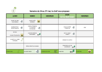 Menus du 4 au 7 mai 2026